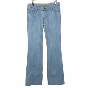 Carmar distressed light wash flare leg jean